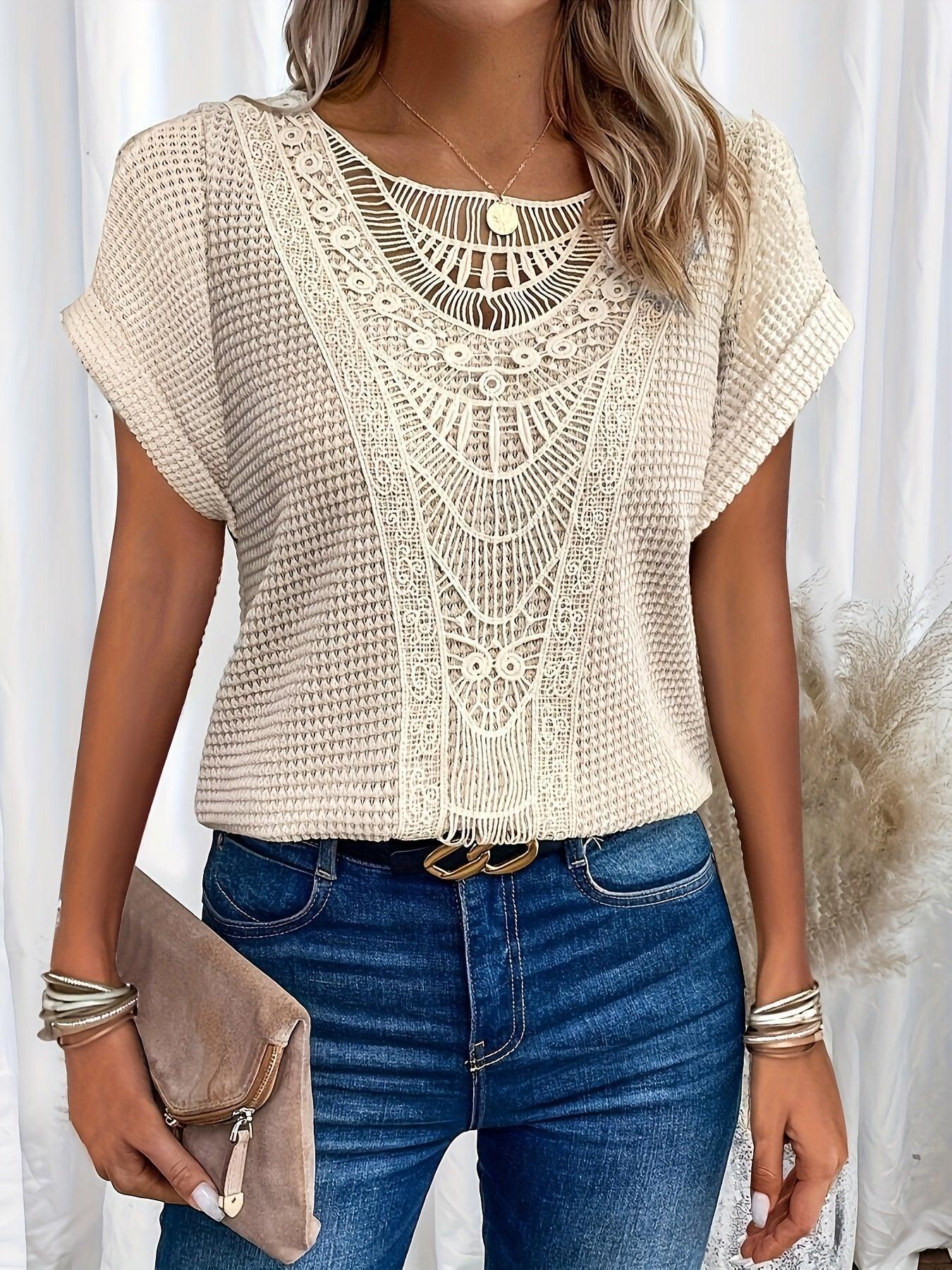 Beautifully Detailed Knitted Top