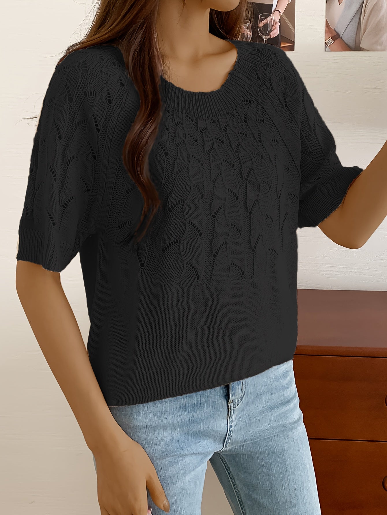 Chic Hollow Out Knitted Top