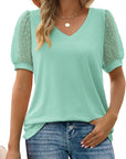 V-Neck Sleeve Belly Cover Top