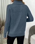 Cable Knit Turtle Neck Sweater