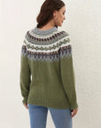 Women's fashionable patterned sweater