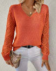 Rosa | V-Neck Knitted Sweater