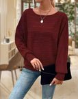 Round Neck Long Sleeve Sweater