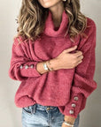 Women's Casual Mock Neck Sweater