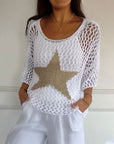 Starry Knit Top