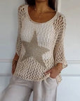 Starry Knit Top