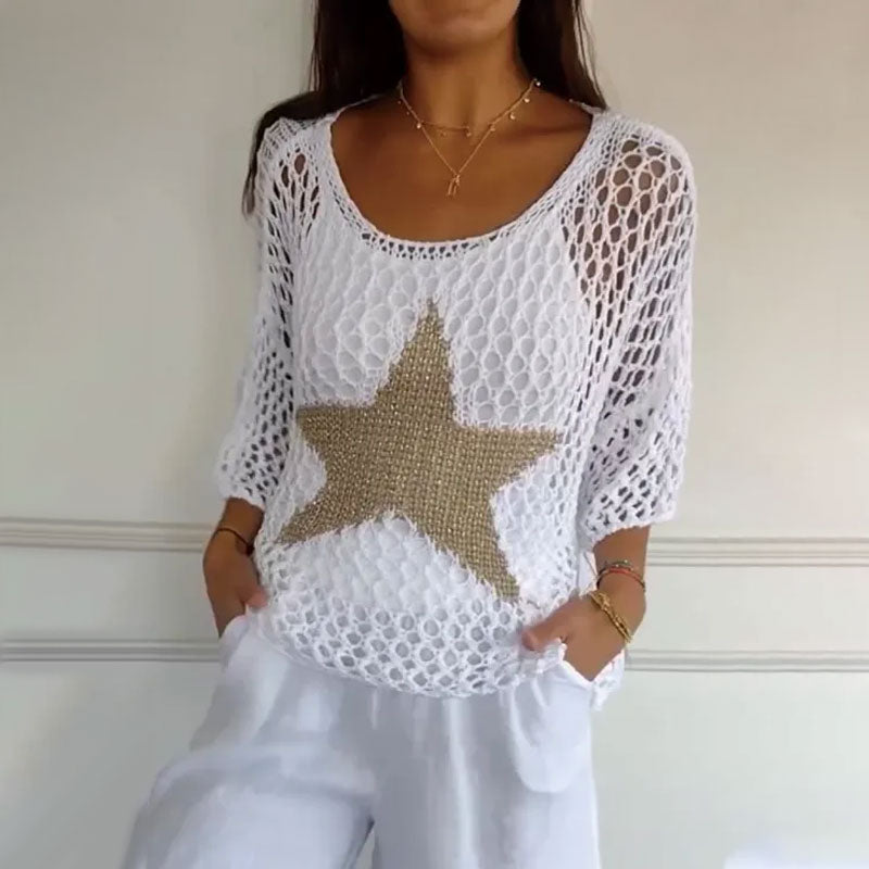 Starry Knit Top