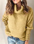 Women's Casual Mock Neck Sweater